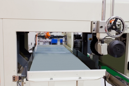 woodworking machine with  conveyorの写真素材