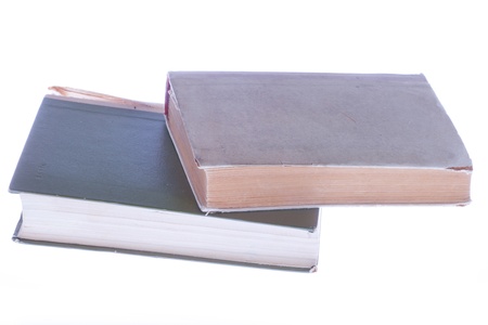 Books under the white backgroundの写真素材