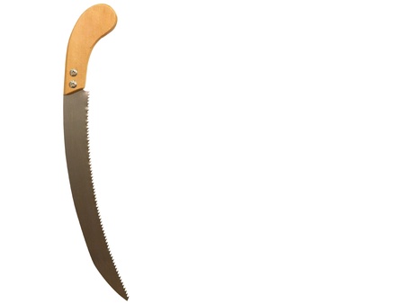 saw under the white backgroundの写真素材