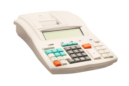 calculator under the white background