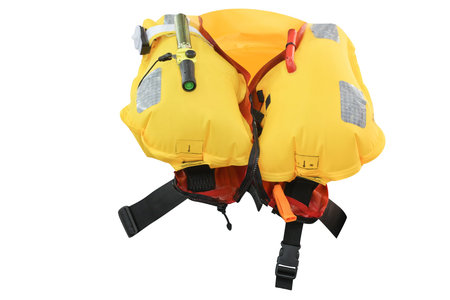life jacket under the white background