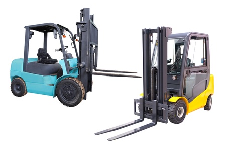 The image of loader under the white backgroundの写真素材