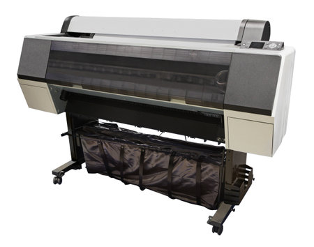 Digital printing machine under the white background
