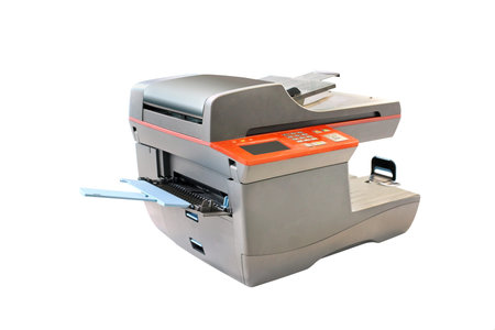 copying machine under thew white background