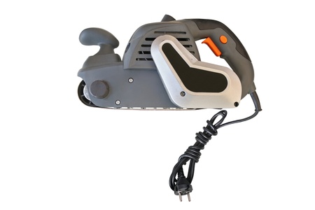 sanding machine under the white backgroundの写真素材