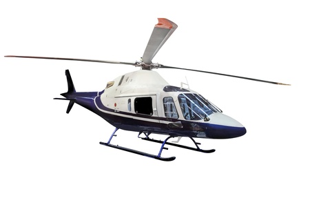 helicopter isolated under the white backgroundの写真素材