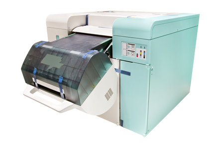 Industrial printer isolated under the white background