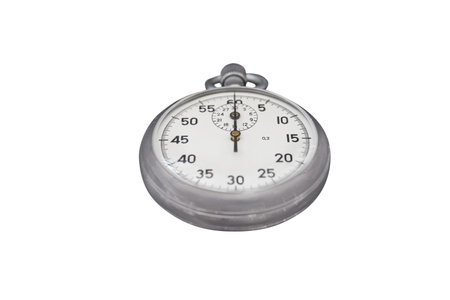 stop-watch under the white background