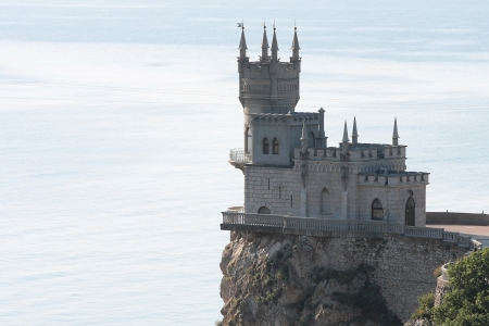 The Swallow's Nest, a castle located on the Crimeanのeditorial素材