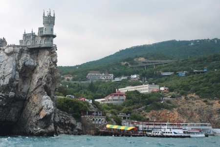 The Swallow's Nest, a castle located on the Crimeanのeditorial素材