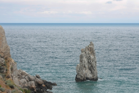 Landscape with the image of seaの写真素材