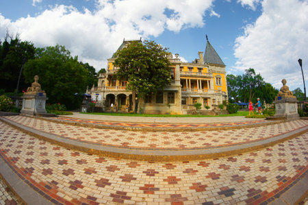 Landscape with the image of Massandra Palace