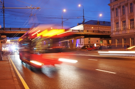 the image of night trafficの写真素材