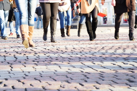 the image of feet of going womenの写真素材