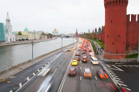 the image of Traffic near Moscow Kremlinの写真素材