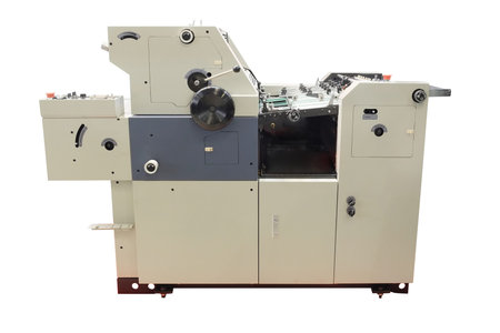 The image of a professional printing machine