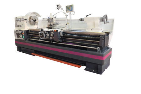 The image of a lathe