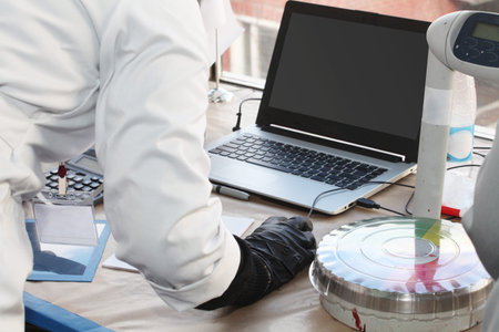 Preparation of paint for car painting in car body shop laboratory