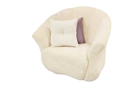 armchair isolated under the white の写真素材