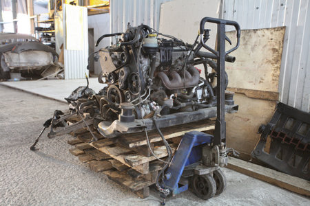 Engine on a cart