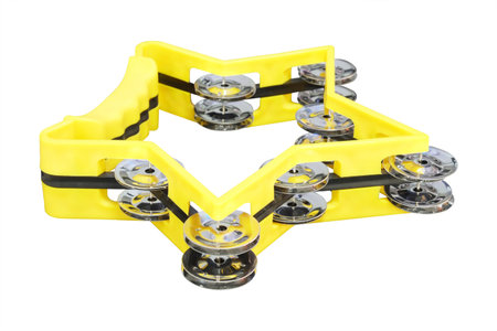 The image of tambourine isolated under the white backgroundの写真素材