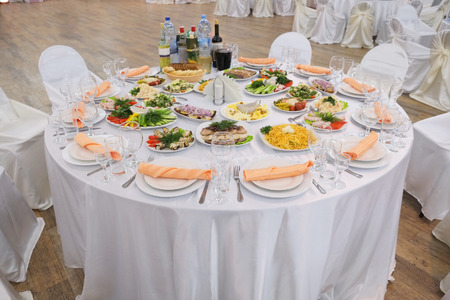 The image of a served tableの写真素材