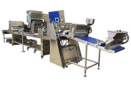 The image of a bakery conveyor