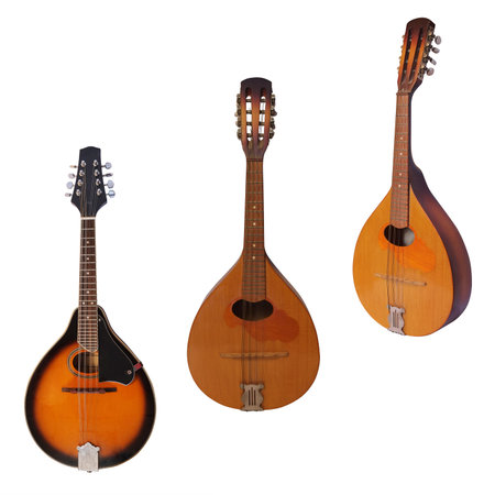 mandolin isolated under the white background