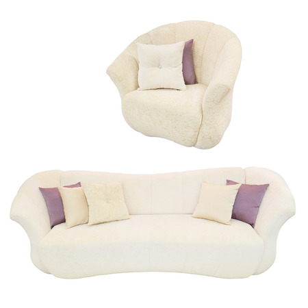 armchair isolated under the white backgroundの写真素材