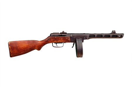 carbine under the white background
