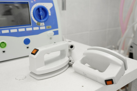 The image of a defibrillatorの写真素材