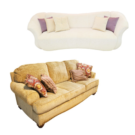 sofa under the white backgroundの写真素材