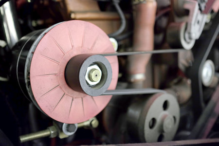 image of a bus engine