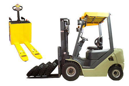The image of loader under the white backgroundの写真素材