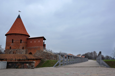 Kaunas, Lithuanian - November, 17, 2014: views of the old town in Kaunasのeditorial素材