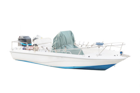 image of motor boat stand at a berthの写真素材