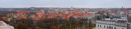 image of a VILNIUS,LITHUANIA, November 17, 2014: Panoramic View of Vilniusのeditorial素材