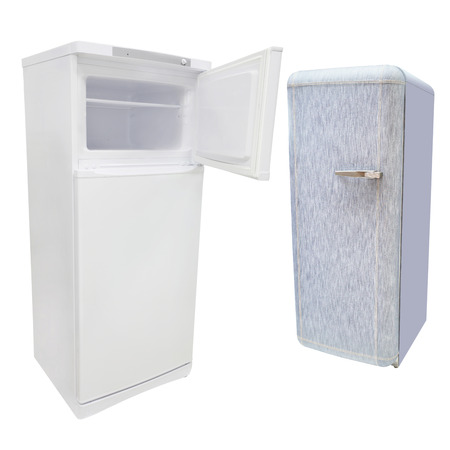 refrigerator under the white の写真素材