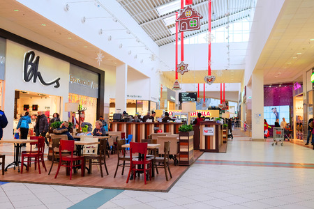 Moscow, Russia, December, 28, 2014: Cafe in the shopping center Mega on December, 28, 2014のeditorial素材