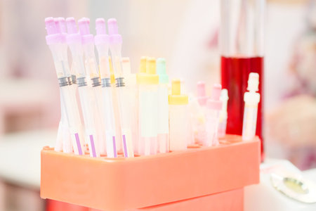 The image of test tubes
