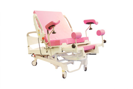 New and modern medical table on a white backgroundの写真素材