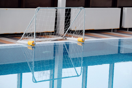 water polo gate in the indoor poolのeditorial素材
