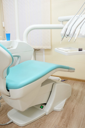 Dentist's chair in a medical roomのeditorial素材