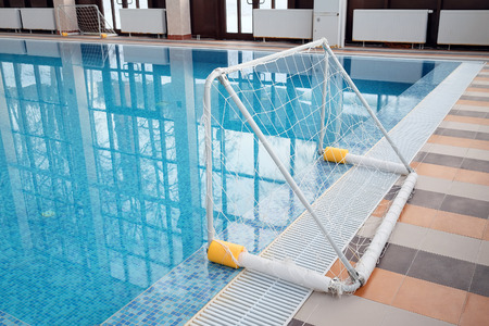 water polo gate in the indoor poolのeditorial素材