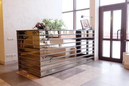 Reception desk in spa centerのeditorial素材