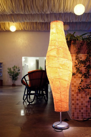 Floor lamp orangeのeditorial素材