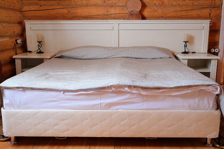 Bedroom in a country houseのeditorial素材