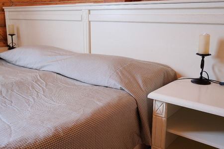 Bedroom in a country houseのeditorial素材