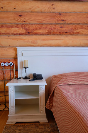 Bedroom in a country houseのeditorial素材