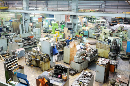metallurgical plant view from the top